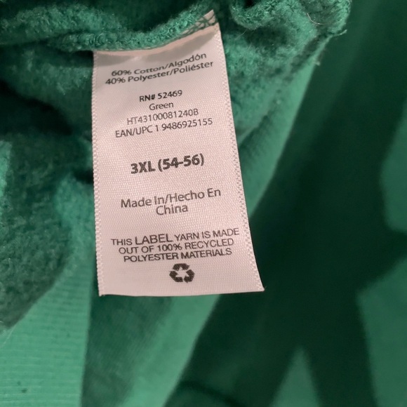 Holiday Time Ugly Christmas Sweater/Sweatshirt - Green, Mens 3XL/Fits Women’s 4X - Picture 7 of 7